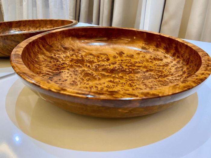 Wooden Bowl Decorative Handmade Thuya Burl Bowl – Authentic Home Decor