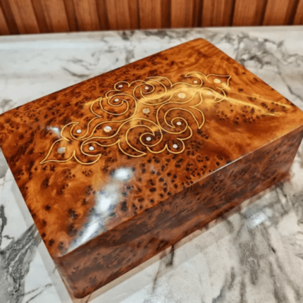 Small Box Organizer Thuya Wood