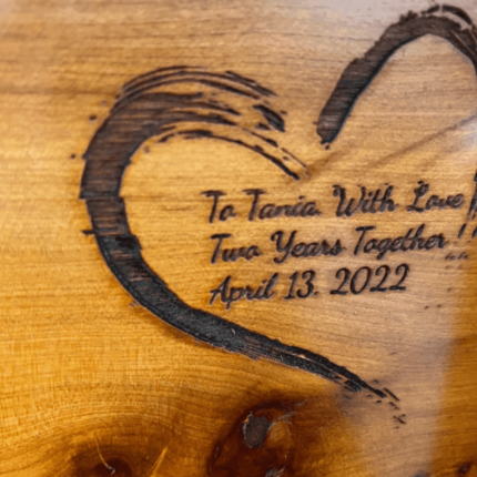 engraving wooden box