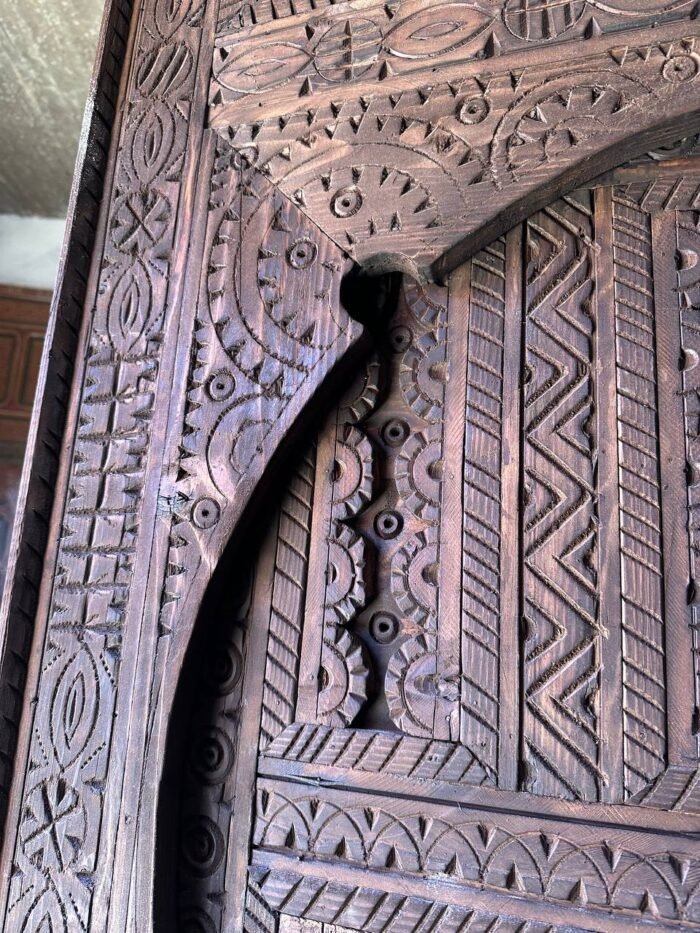 Custom Moroccan Handmade Wood Doors, Artisan Vintage Elegance – Authentic Home Decor