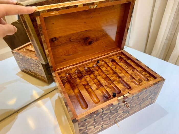 Pencil Wood Box Luxury Lockable – Authentic Home Decor