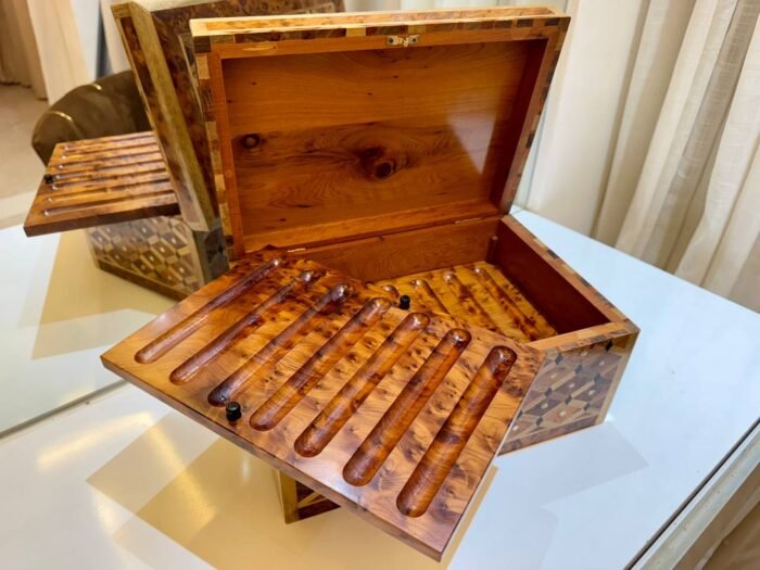 Pencil Wood Box Luxury Lockable