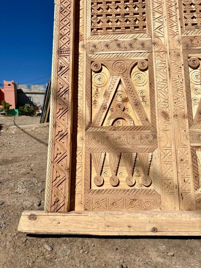 Antique Double Door | Authentic Vintage Carved Cedar Door Panel – Authentic Home Decor