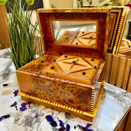 Vintage Wood Jewelry Box