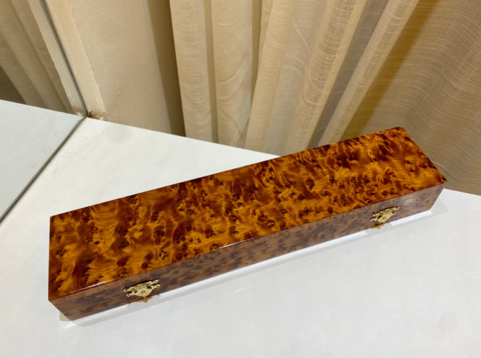 Handcrafted Thuya Wood Decorative Box Elegant and Secure – Authentic Home Decor