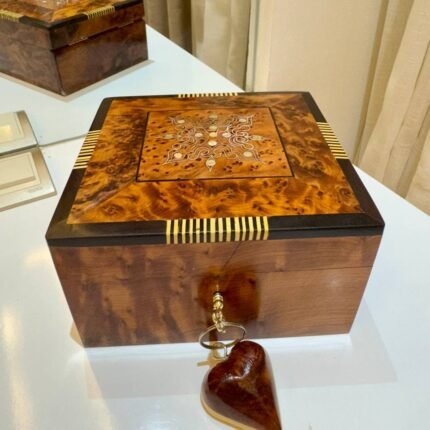 Handcrafted Moroccan Thuya Wood Jewelry Box