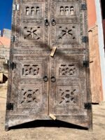 Handcrafted Moroccan Wood Cabinet