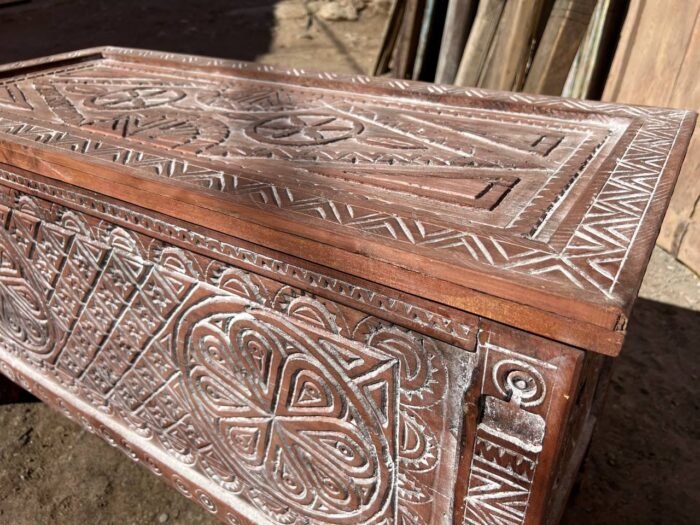 Handmade Berber Storage , Custom Moroccan Wood Cabinet , Elegant Rustic Boho Furniture – Authentic Home Decor