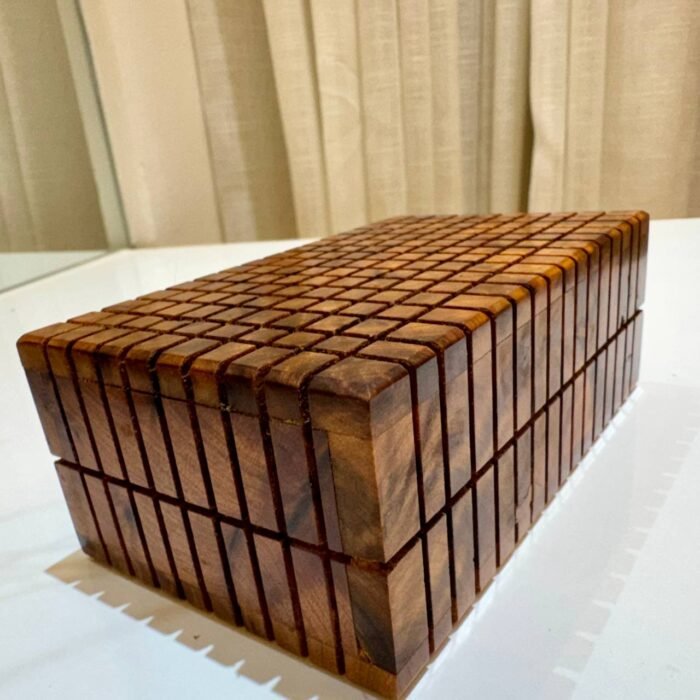 Handcrafted Thuya Wood Secret Hidden Box Decorative – Authentic Home Decor